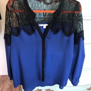 Royal blue blouse
